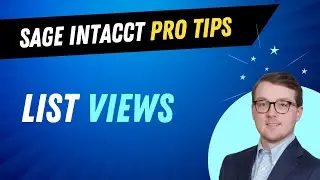 Sage Intacct List Views