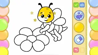 How to Color a Bee Step by Step Super Easy For Kids!
