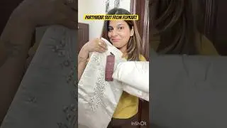 Beautiful party wear suit from Flipkart under 1000 #youtubeshorts #flipkarthaul #partywearsuits