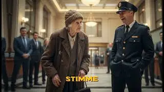 „Ich habe einen Termin“, sagte die alte Frau leise. Der Sicherheitsmann lachte…