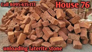 Unloading of Laterite stone chira dagad