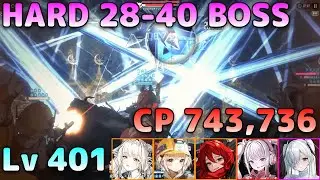 【NIKKE】HARD 28-40 BOSS Lv401 CP:743,736 クリスタルチャンバー戦 クリア動画