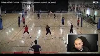 Volleyball Serve and Pass Drill for Large Groups