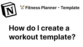 How do I create a workout template?
