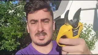 IMOUMLIVE Brushless Electric Pruning Shears, Cordless Pruning Shears with 2 Pack 21V 2.0Ah Battery