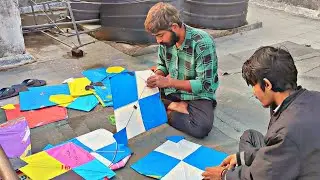 Patang Basant ki taiyari kanne kaise bane | Patang ki video
