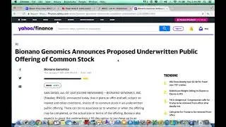 BNGO Bionano Genomics UPDATE ! PUBLIC OFFERING ANNOUNCED?! STOCK DILUTION!? BUY OR SELL? LONG IT