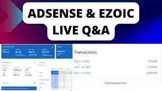 EZOIC & ADSENCE LIVE QUASTION & ANSWER  |  HOW TO EARN 1000$ MONTH