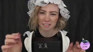 ASMR- Maid Roleplay/Black Country accent  /ear stroking/Tapping/cupping