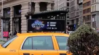 Verifone Digital Taxi Tops in NYC - March Madness
