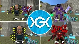 Nextbots In Playground Update 3.5.3 Sirbidi Conteiner 2 Skibidi GMAN MegaScientist GOD Gameplay