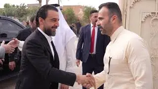 رئيس مجلس النواب محمد الحلبوسي يزور مضايف عشائر قضاء حديثة