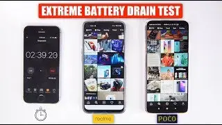 Realme 6 vs Poco X2 - EXTREME BATTERY DRAIN TEST