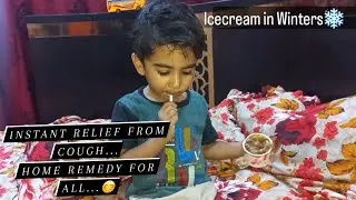 Icecream In Winter| home remedy for cough| Instant Relief from cough| like@lifewithzaimfaisal4079