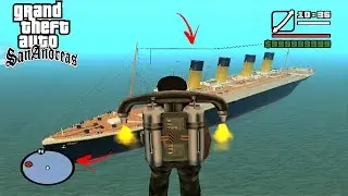 RMS TiTanic Ship Location In GTA Sanderas Game [ Hidden Place ]#gta_kashif