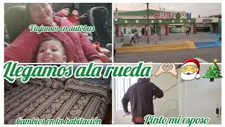 LLEGAMOS ALA RUEDA🫶🏻🎅🎄PINTAMOS  CAMBIOS EN NUSTRO CUARTO,VIAJAMOS EN AUTOBUS HASTA OBREGON🎅🎄