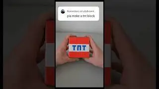 TNT block Minecraft pixel art rubik's cube #minecraft #tnt #pixelart #rubikscube #viralvideo