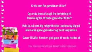 Gaveideer til far og fars dags gave
