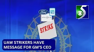 UAW workers on strike pay have message for GM's CEO