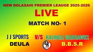 🔴Live:  JJ Sports Deula VS Kalinga Warhawks BBSR New Dolasahi Premier Leauge 2025-2026 @ CricRaj1979