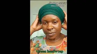Green headwrap 24 #headcover #doek #turban #headwrap @MaamChikyNumbers