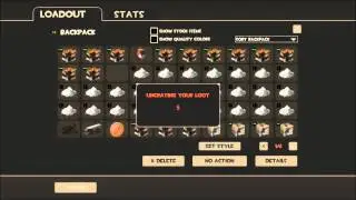 Opening 40 piles of ash- Team Fortress 2.