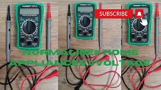 Multimeter Reading# Home Appliances # Voltage Balancing