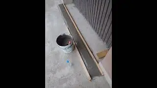 how to stop flooding  in your garage. using concrete and liquid rubber.