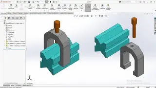 T-Slot Clamp Design and Assembly in SOLIDWORKS for best tutorial.