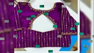 simple lines work designs....with boat neck....maggam work