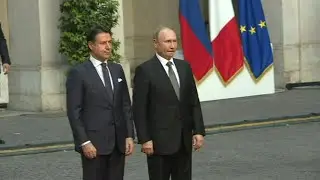 Vladimir Putin meets Giuseppe Conte in Rome | AFP