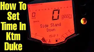 HOW TO SET/ADJUST TIME IN KTM DUKE 200