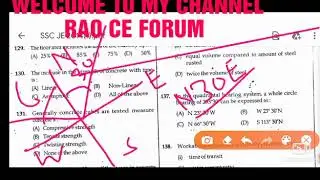 SSC JE 2014 CIVIL ENGINEERING PAPER SOLUTION PART - 2 @by Nandlal Sir