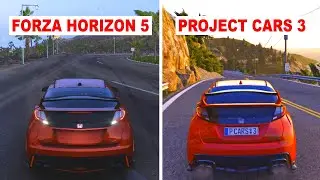 Honda Civic Type R Comparison in Forza Horizon 5 vs Project Cars 3