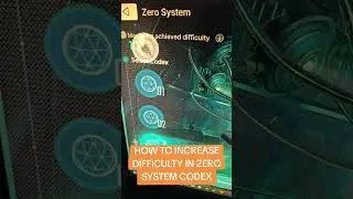 EASY HOW TO INCREASE DIFFICULTY ZERO SYSTEM CODEX #chaoszeronightmare
