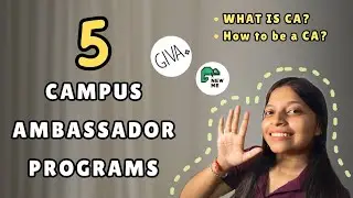Earn MONEY through Campus Ambassador Program 🤑