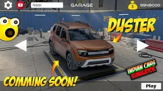 DUSTER COMING SOON IN INDIAN CARS SIMULATOR 3D! 😍💖