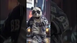 Reggae Panda Groove 🐼🎶 (3D Mascot) #Shorts