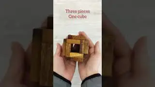 Cubo Ter - Ter Cube - Wooden Brain teaser - Mind puzzle - Difficulty 5/6 - Overview & disassembling