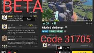 Bgmi wow Parkour map code 31705 | Hills climb Island escape  | #bgmilive #bgmi #pubg  #pubgmobile