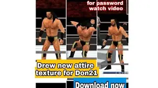 Drew mcintyre  new attire for wwe Don21 ppsspp #wweppssppgames
