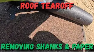 Decra Tearoff - Removing the shanks and paper