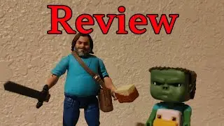 Minecraft Movie Chicken Jockey Playset and Steve Review