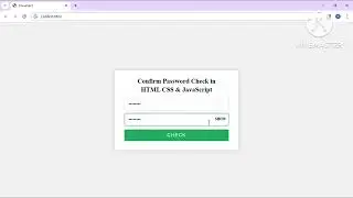 confirm password validation in javascript