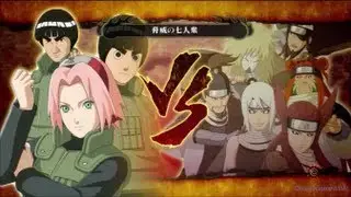 NARUTO 疾風伝 ナルティメットストーム３ - 第六章：開戦 （ガイVS七人衆 Ｓランク ノーダメージ） Part 4