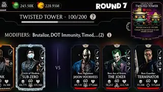 Fatal Twisted Tower Boss Battle 100 & 60,80 Fight + Reward MK Mobile