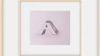 How to draw 3D shape A #drawingfun #3dshapes #letterdrawing 