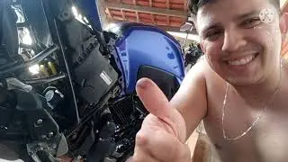 Como trocar a guia de corrente (saboneteira) da Nova Fazer 250 - FZ25