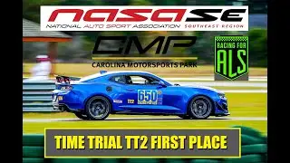 NASA Time Trials TT2 First Place 2018 CAMARO ZL1 CAROLINA MOTORSPORTS PARK Brady Memorial Race 2020