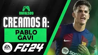DA FC 24 PABLO GAVI FACE CLUBES PRO PRO CLUBS LOOKALIKE CREATION FACE PERSONALIZADA